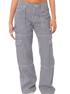 EDIKTED | Striped Carpenter Pants